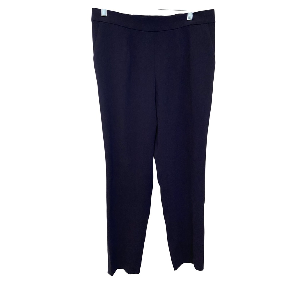 R Label Women's Navy Blue Pull‎ On Casual Dress Pants Elastic Waist Size M